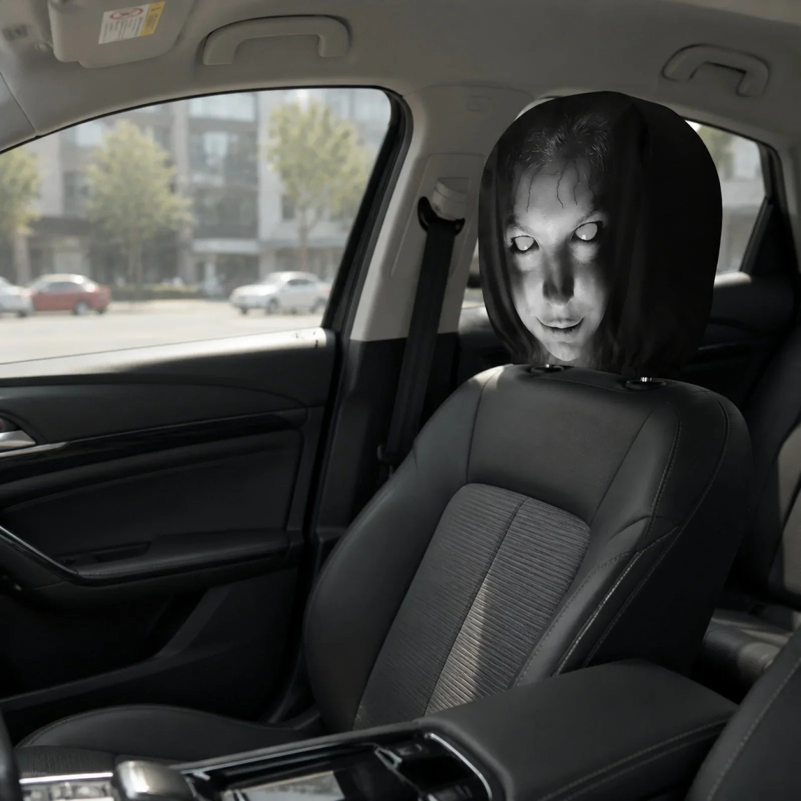 WickedWitches™ - Ghost Face Headrest Covers
