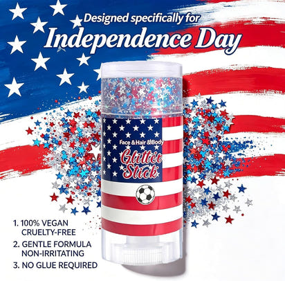 Velixir™ - Patriotic Face & Body Glitter Stick