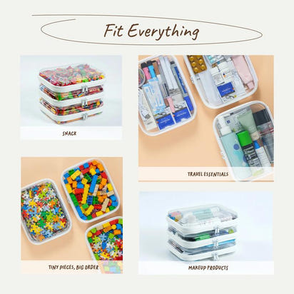 Velixir™ - Clear Organizer Storage Box