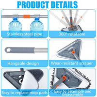Velixir™ - Heavy Duty Long Handle Wall Mop