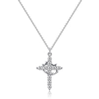 Velixir™ - 14K Gold Plated Crown Cross Necklace