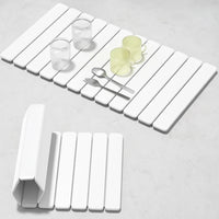 Large Quick Drying Mat Fast Absorbent Stone for Kitchen Counter Collapsible Diatomaceous Earth Dish Drying Stone Dish Drying Mat