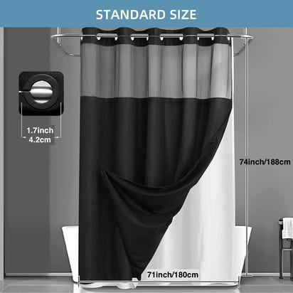 Velixir™ - No-Hook Shower Curtain