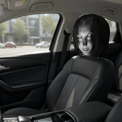 WickedWitches™ - Ghost Face Headrest Covers