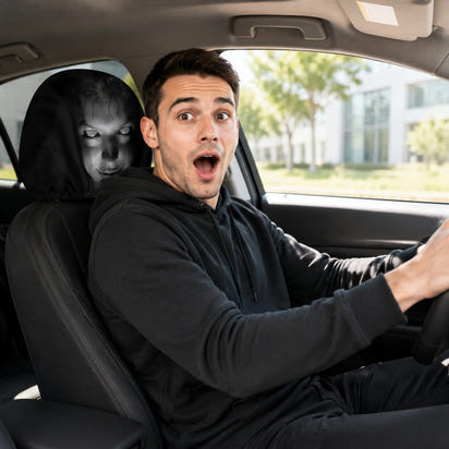 WickedWitches™ - Ghost Face Headrest Covers