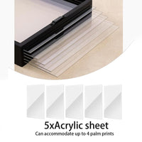 Velixir™ - Wooden Transparent Handprint Frame Set